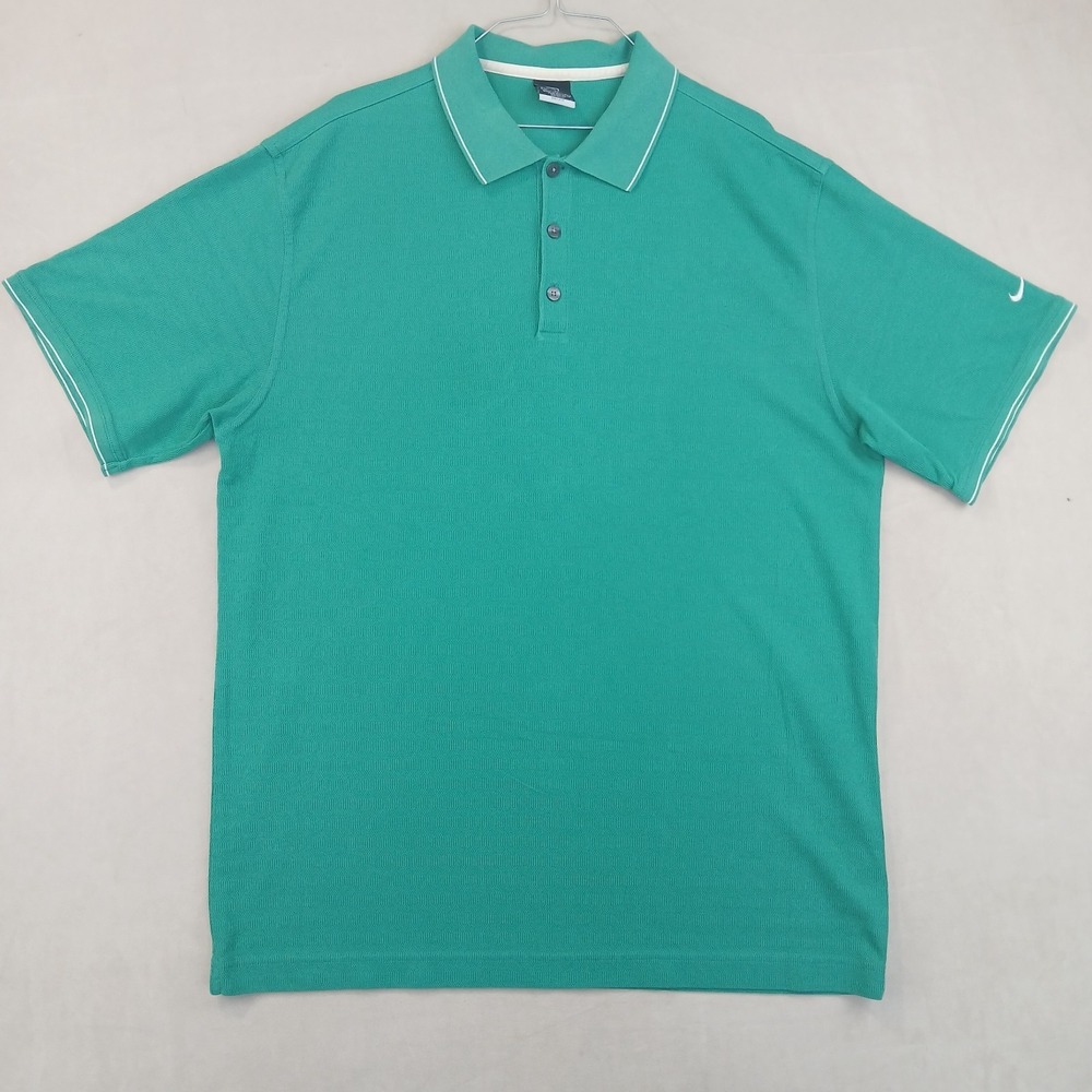 Vintage Nike Golf XL Mens Polo Shirt Textured Knit Dri Fit